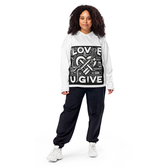 Recycled hockey fan jersey