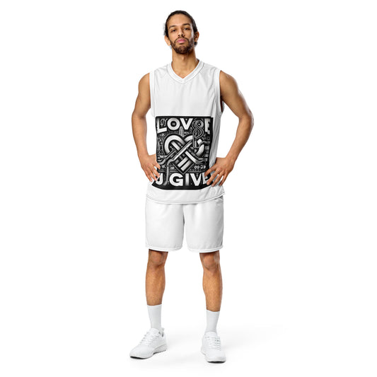 Recycled unisex basketball jersey