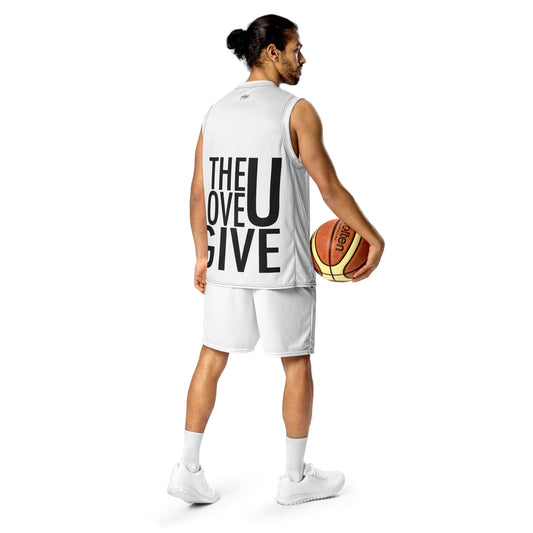 Recycled unisex basketball jersey