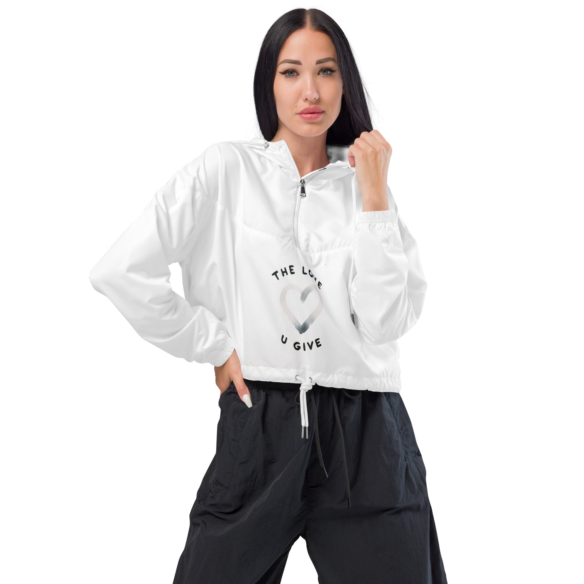 こーよー Women's cropped windbreaker - The Love U Give